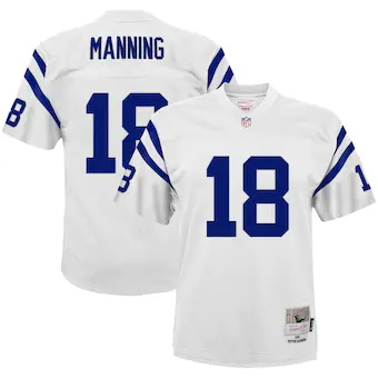 youth mitchell and ness peyton manning white indianapolis c